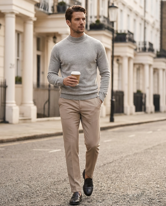 Fine Merino Mock Neck