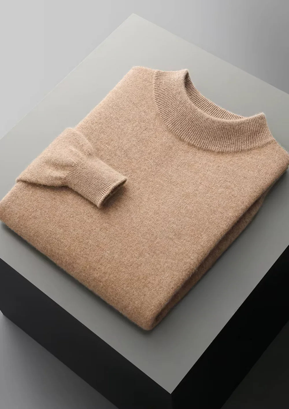 Fine Merino Mock Neck