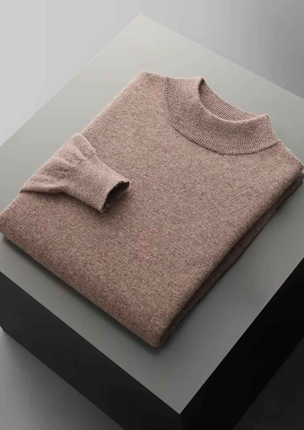Fine Merino Mock Neck