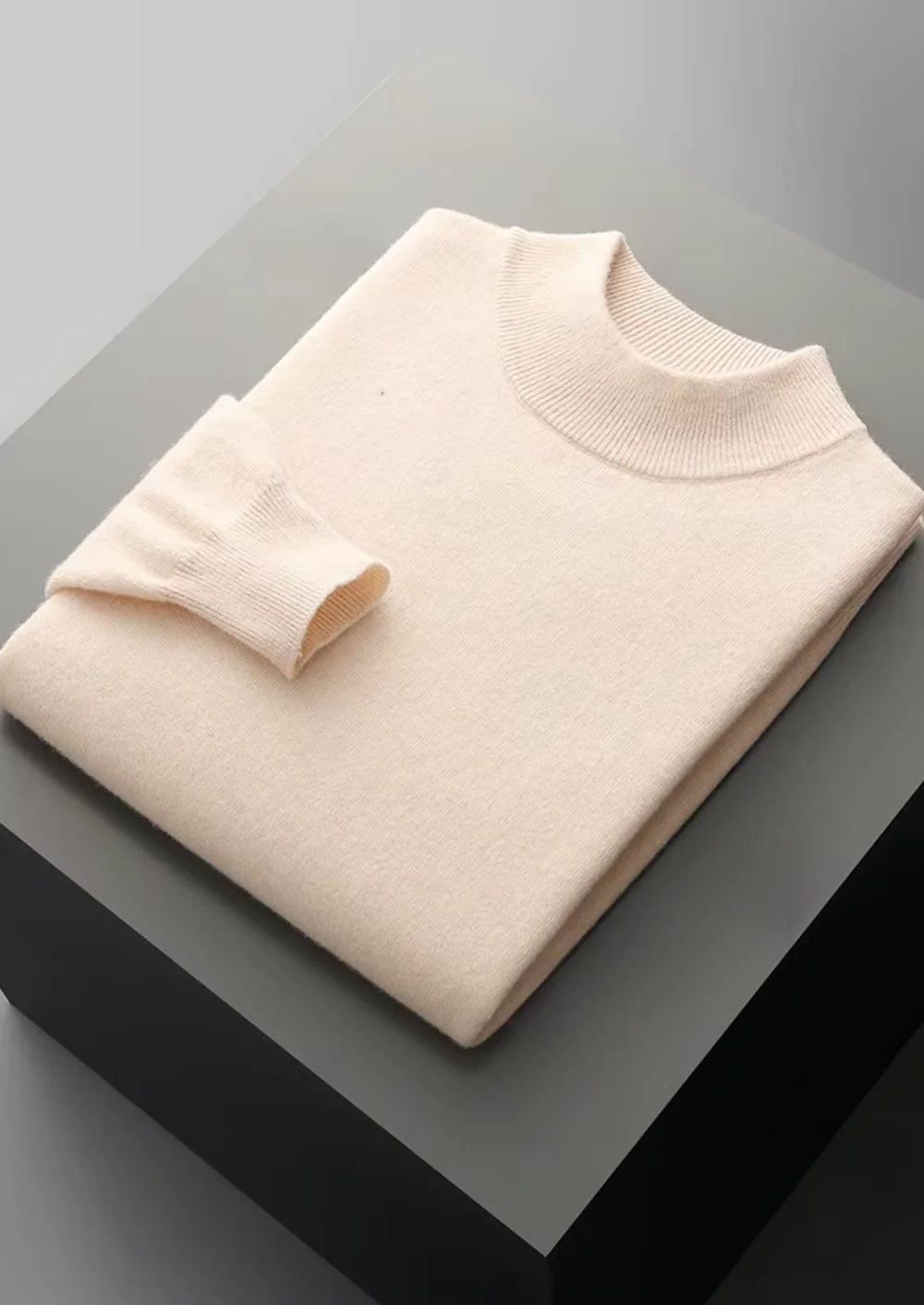 Fine Merino Mock Neck