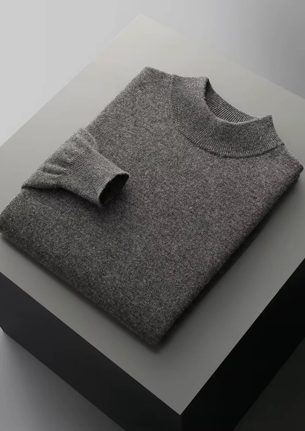 Fine Merino Mock Neck