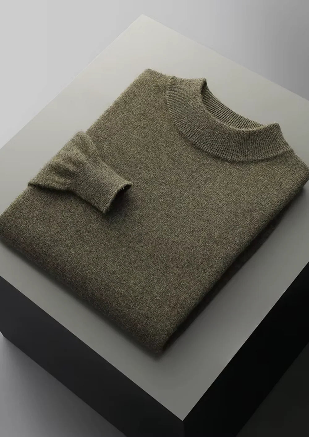 Fine Merino Mock Neck