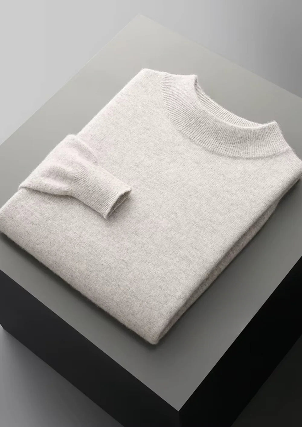 Fine Merino Mock Neck