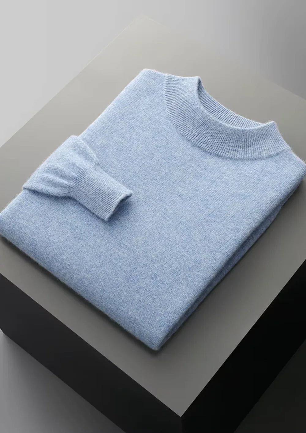 Fine Merino Mock Neck