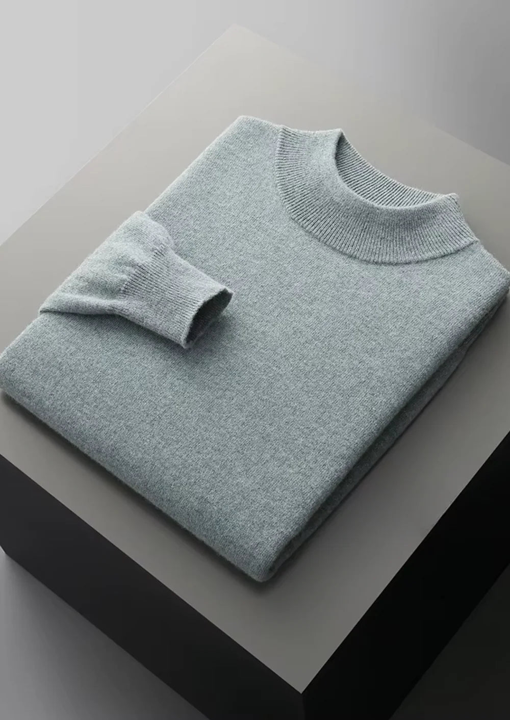 Fine Merino Mock Neck