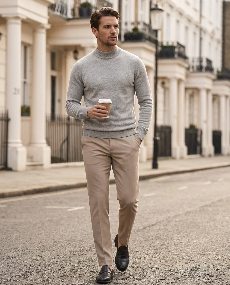 Fine Merino Mock Neck